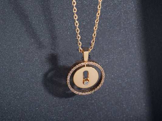 [Regal Gem]Demo MOVE PM NECKLACE PINK GOLD DIAMOND