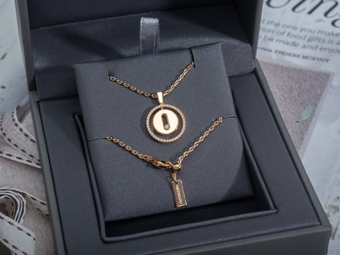 [Regal Gem]Demo MOVE PM NECKLACE PINK GOLD DIAMOND