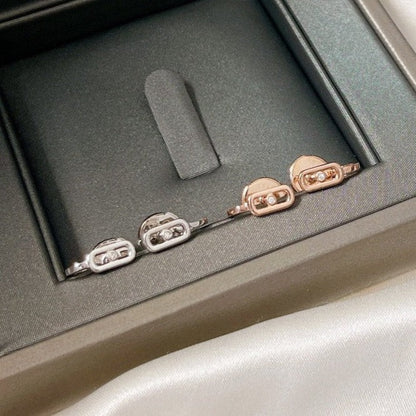 [Regal Gem]CREOLES MOVE UNO MINI 1 DIAMOND EARRINGS