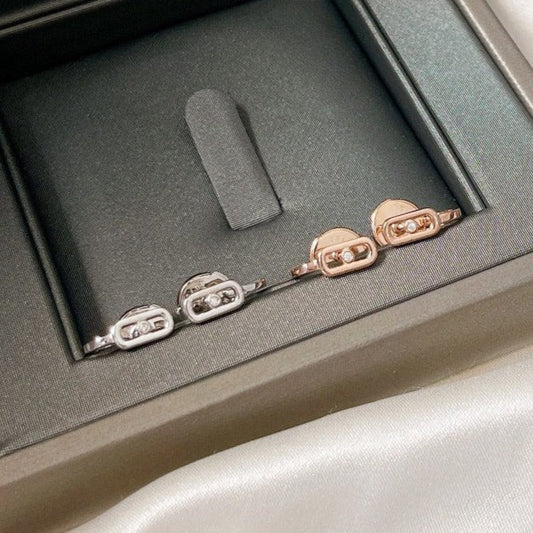 [Regal Gem]CREOLES MOVE UNO MINI 1 DIAMOND EARRINGS