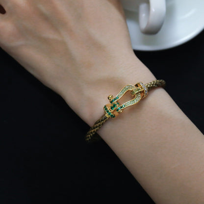 [Regal Gem]FORCE 10 GOLD GREEN DIAMOND PAVED