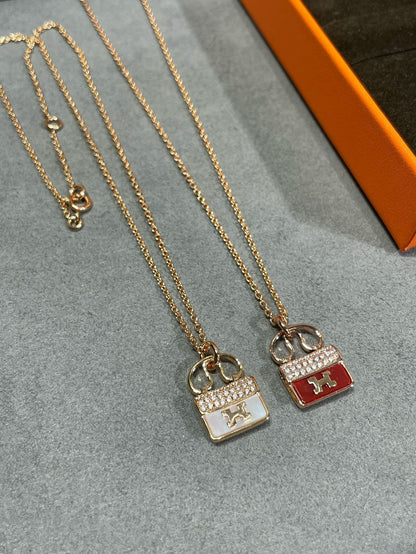 [Regal Gem]H CIRCE MOISSANITE PENDANT NECKLACE GOLD