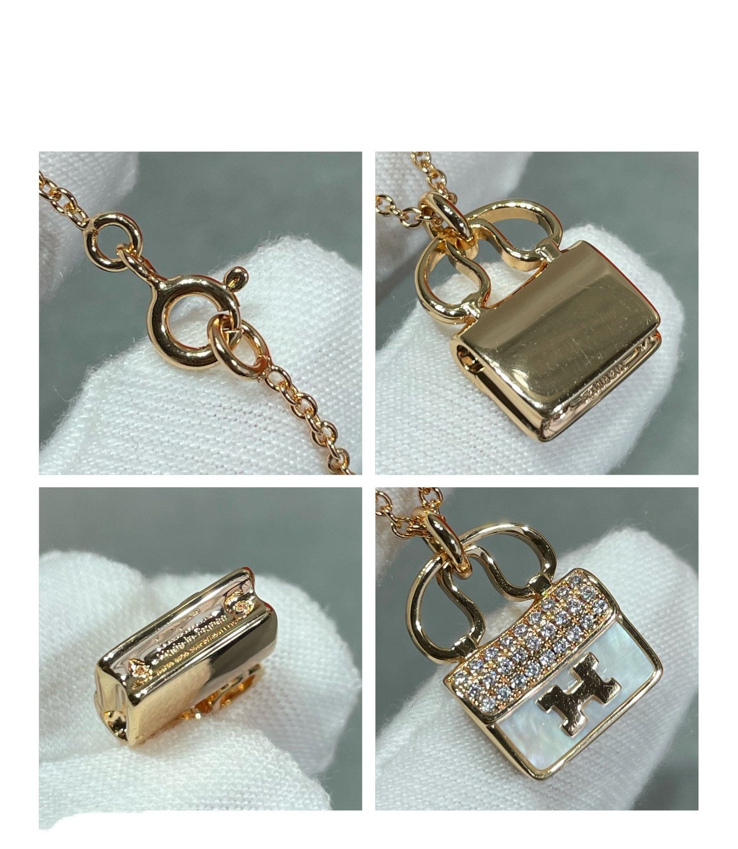 [Regal Gem]H CIRCE MOISSANITE PENDANT NECKLACE GOLD
