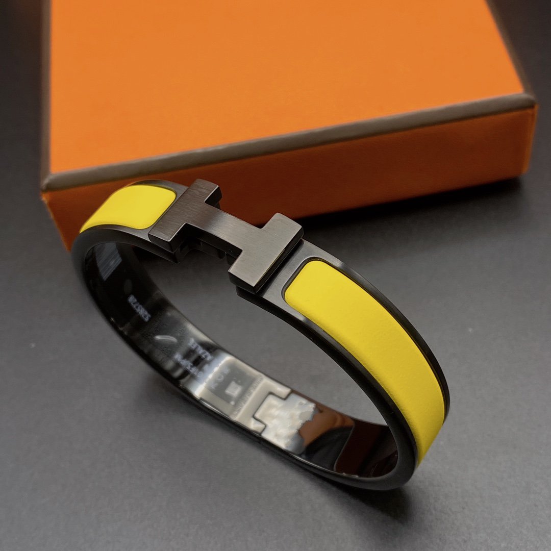 [Regal Gem]CLIC HM SO BLACK YELLOW BRACELET
