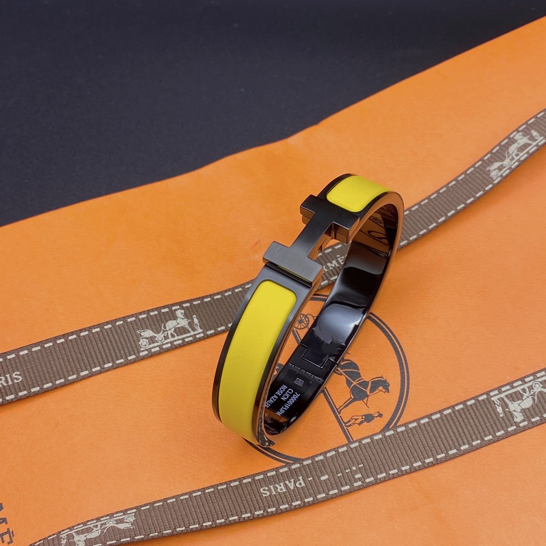 [Regal Gem]CLIC HM SO BLACK YELLOW BRACELET