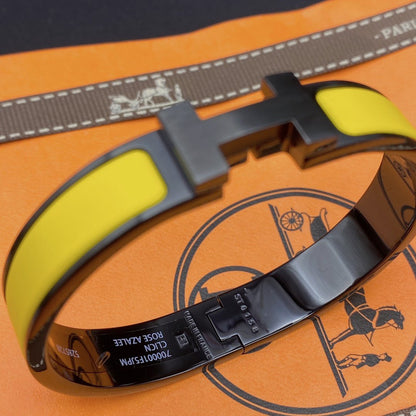 [Regal Gem]CLIC HM SO BLACK YELLOW BRACELET