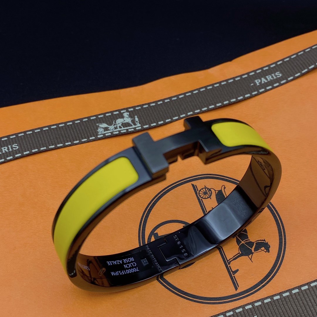 [Regal Gem]CLIC HM SO BLACK YELLOW BRACELET