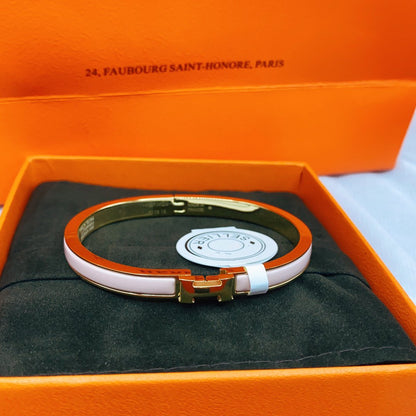 [Regal Gem]CLASSIC HM CLIC  PINK 8MM ENAMEL BRACELET