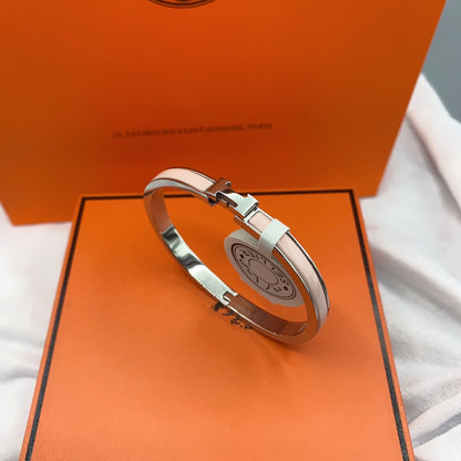 [Regal Gem]CLASSIC HM CLIC  PINK 8MM ENAMEL BRACELET