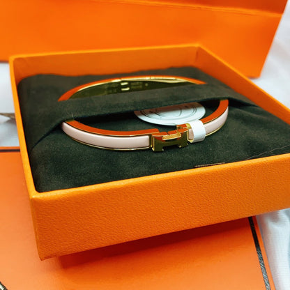 [Regal Gem]CLASSIC HM CLIC  PINK 8MM ENAMEL BRACELET