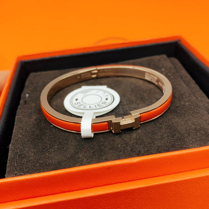 [Regal Gem]CLASSIC HM CLIC RED 8MM ENAMEL BRACELET