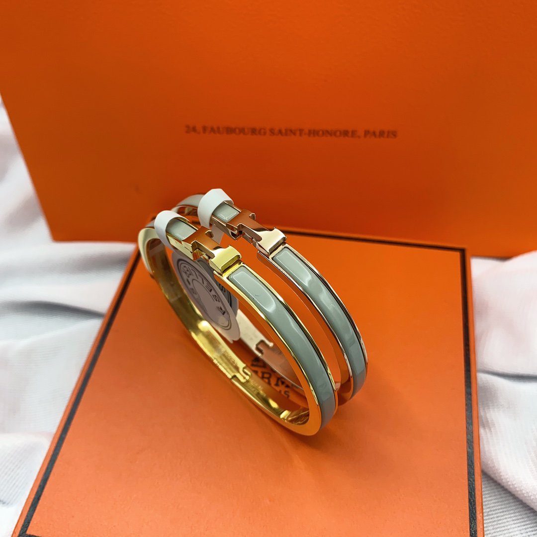 [Regal Gem]CLASSIC HM CLIC GREEN 8MM ENAMEL BRACELET