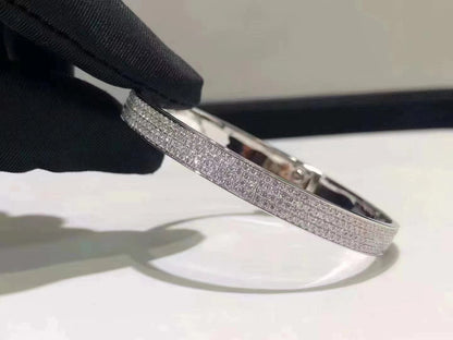 [Regal Gem]HM KELLY BRACELET IN SILVER AND FULL PAVE DIAMOND