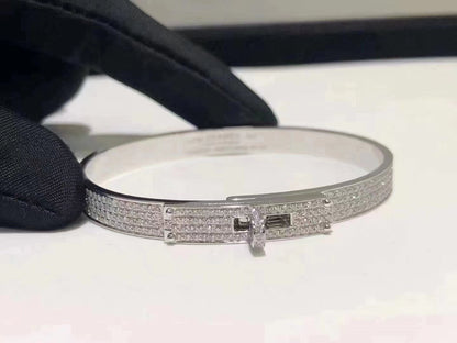 [Regal Gem]HM KELLY BRACELET IN SILVER AND FULL PAVE DIAMOND