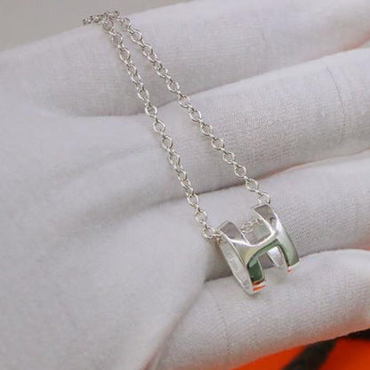[Regal Gem]HM NECKLACE H LETTER OVAL SERIES