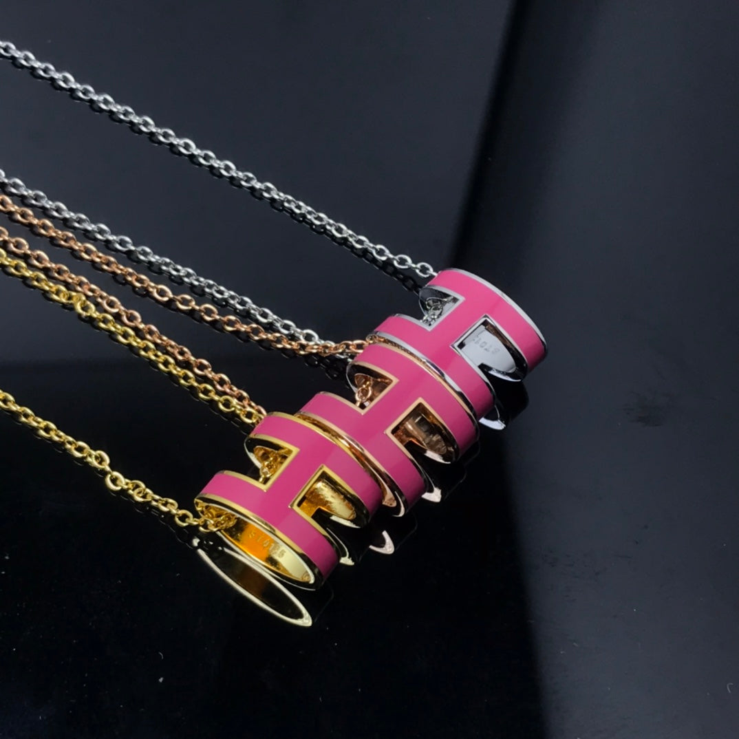 [Regal Gem]H NECKLACE PINK