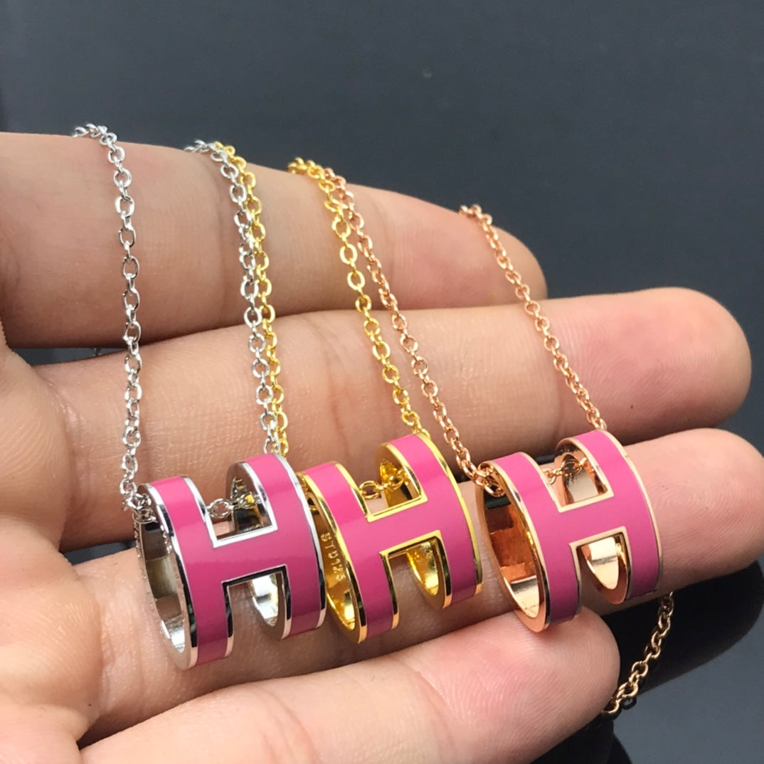 [Regal Gem]H NECKLACE PINK