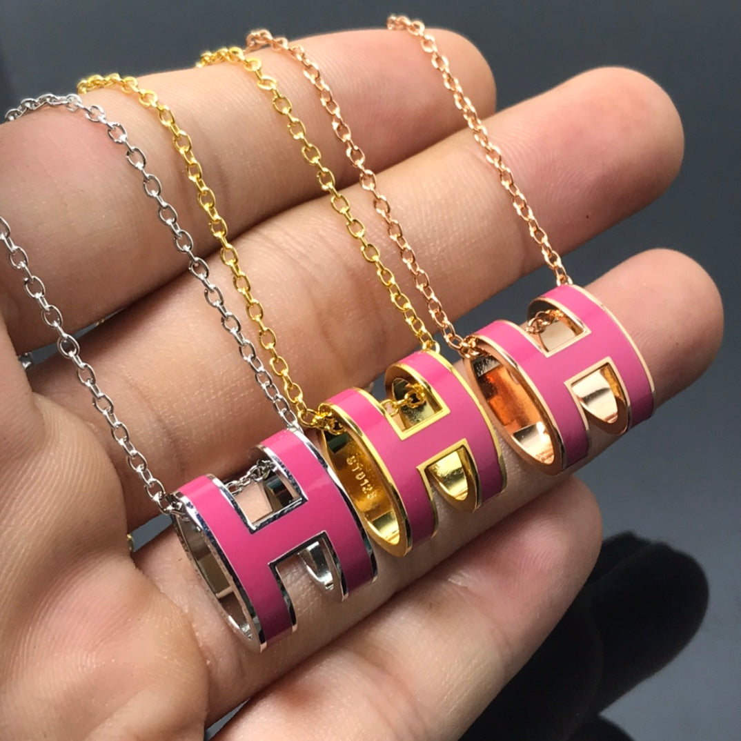 [Regal Gem]H NECKLACE PINK