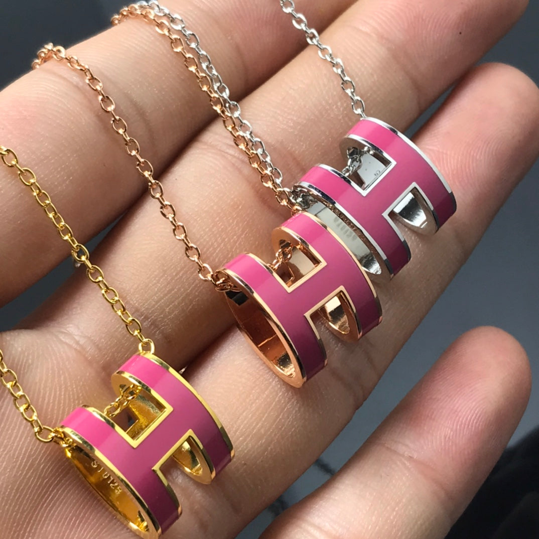 [Regal Gem]H NECKLACE PINK