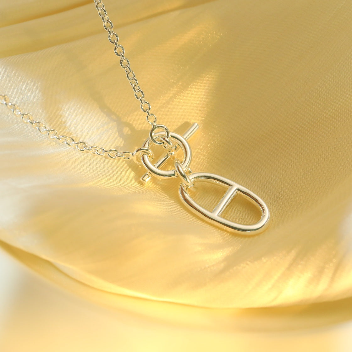 [Regal Gem]HM CHAINE D'ANCRE PENDANT NECKLACE STERLING SILVER