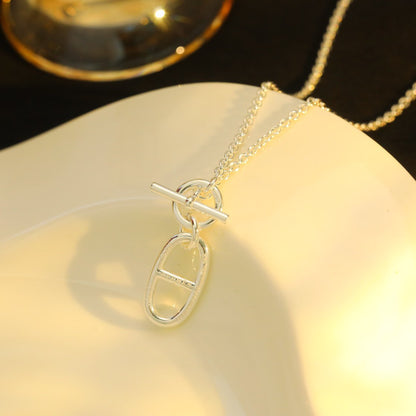 [Regal Gem]HM CHAINE D'ANCRE PENDANT NECKLACE STERLING SILVER
