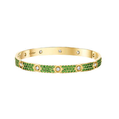 [Regal Gem]2026 PAVE GEMSTONE LOVE BRACELET 6.1MM 10 DIAMONDS