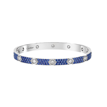 [Regal Gem]2026 PAVE GEMSTONE LOVE BRACELET 6.1MM 10 DIAMONDS