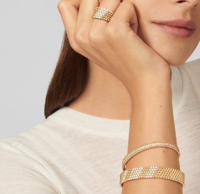 [Regal Gem]Five-row diamond bracelet