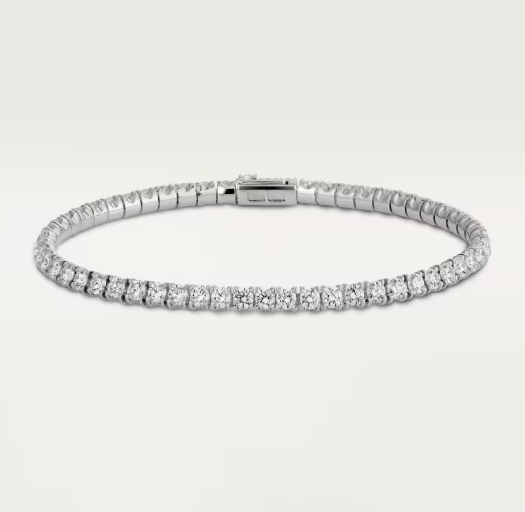 [Regal Gem]  CLASSIC BASEBALL BRACELAT, 52 DIAMOND