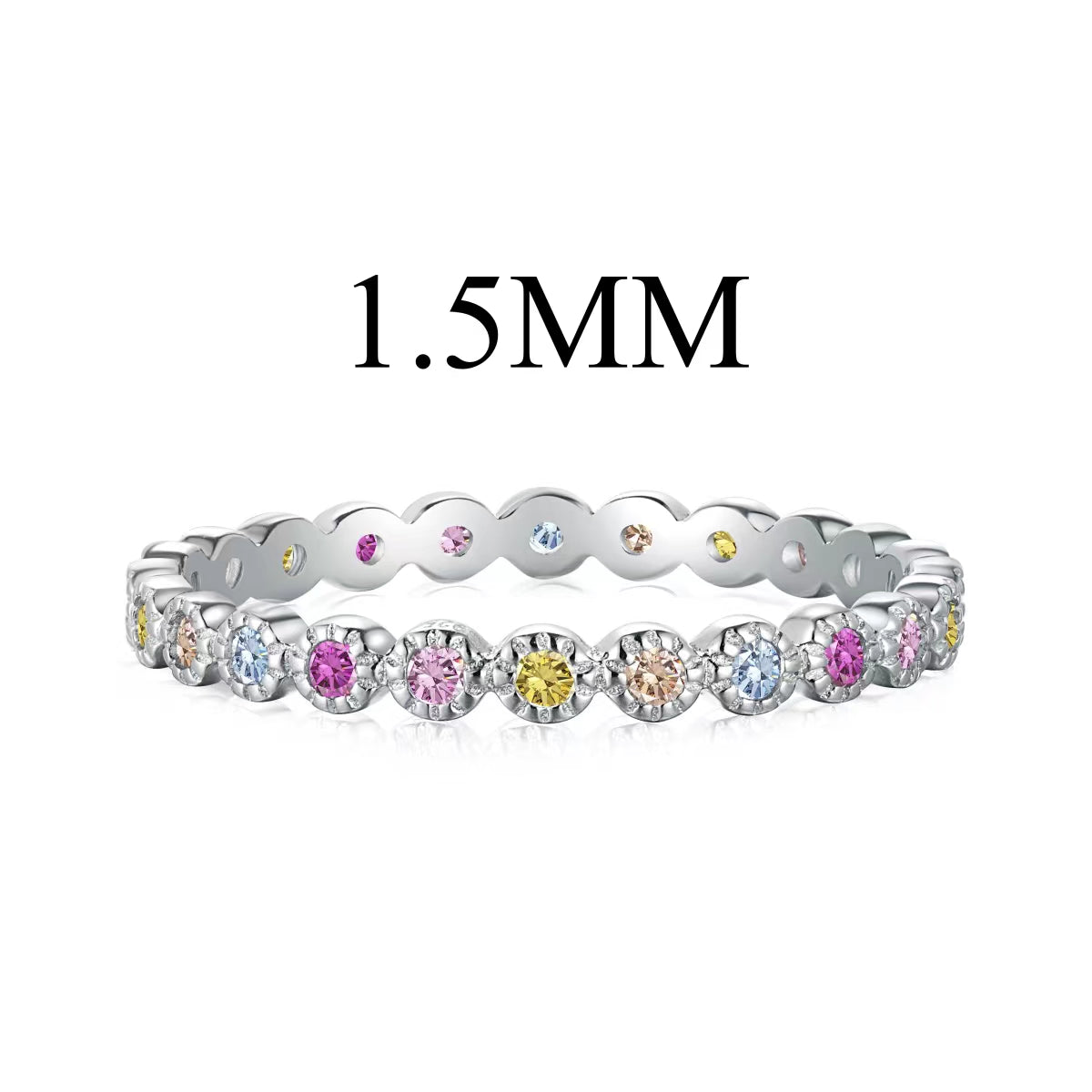 [Regal Gem Jewelry]Radiant Sparkling Round Cut Daily Ring