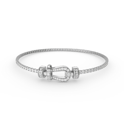 [Regal Gem]FORCE  HORSESHOE  DIAMOND TENNIS BRACELET