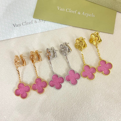 [Regal Gem]2026 NEW CLOVER 2 MOTIF  BUBBLE PINK ENAMEL