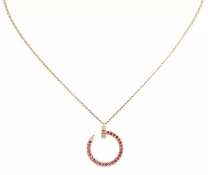[Regal Gem]JUSTE NECKLACE GOLD RED DIAMONDS