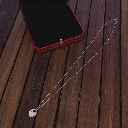 [Regal Gem]AMULETTE SILVER FULL DIAMOND NECKLACE