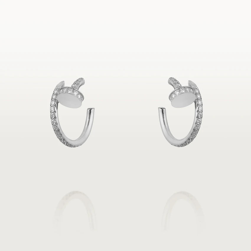 [Regal Gem]JUSTE EARRINGS 12.75MM SILVER DIAMOND