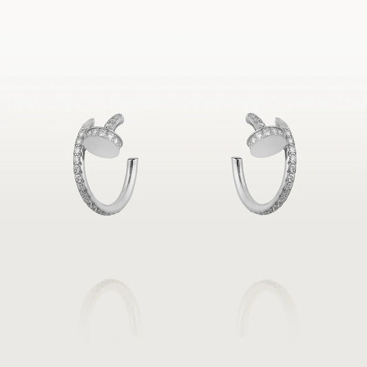 [Regal Gem]JUSTE EARRINGS 12.75MM SILVER DIAMOND