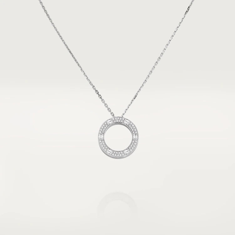 [Regal Gem]LOVE NECKLACE ADJUSTABLE SILVER