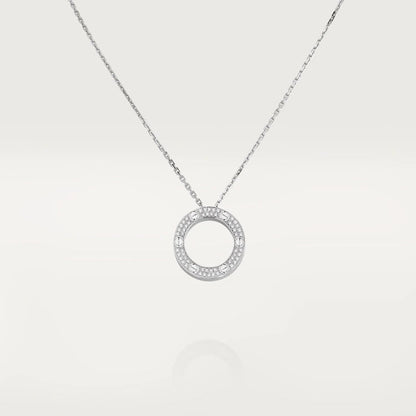 [Regal Gem]LOVE NECKLACE ADJUSTABLE SILVER