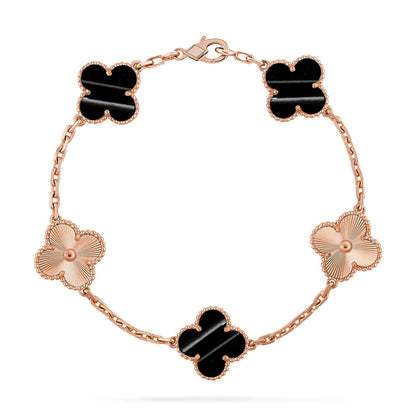 [Regal Gem] CLOVER 5 MOTIF PULSAR STONE BRACELET COLLECTION