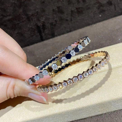 [Regal Gem]BEE LOVE GOLD BRACELET FULL DIAMOND