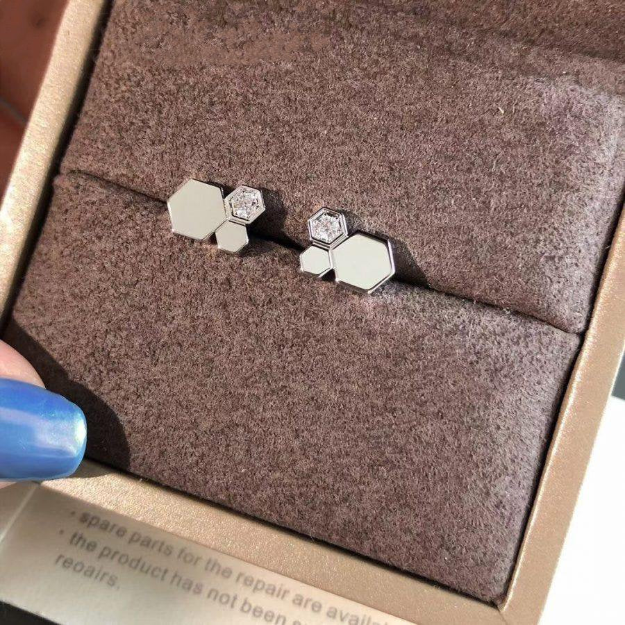 [Regal Gem]BEE LOVE SILVER DIAMOND EARRINGS