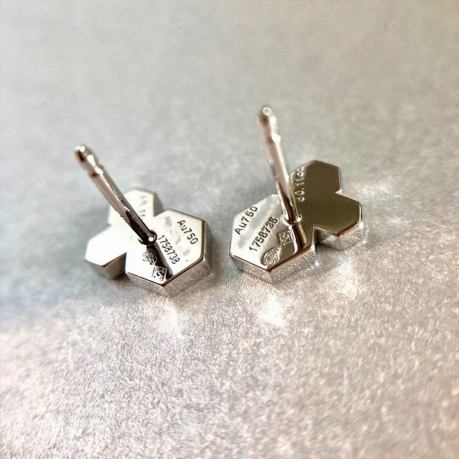 [Regal Gem]BEE LOVE SILVER DIAMOND EARRINGS