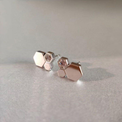 [Regal Gem]BEE LOVE SILVER DIAMOND EARRINGS