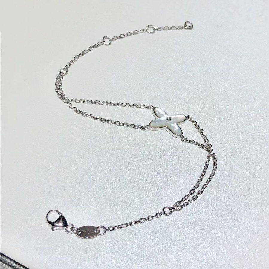[Regal Gem]JEUX BRACELET WHITE MOP SILVER 1 DIAMOND