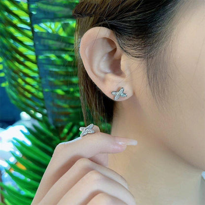 [Regal Gem]JEUX DE SILVER DIAMOND EARRINGS
