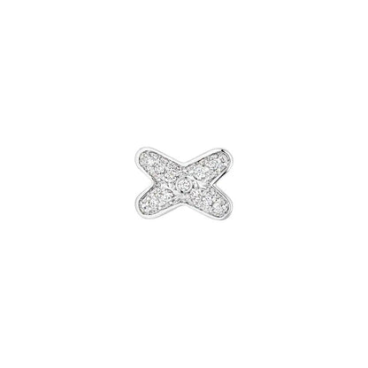 [Regal Gem]JEUX DE SILVER DIAMOND EARRINGS