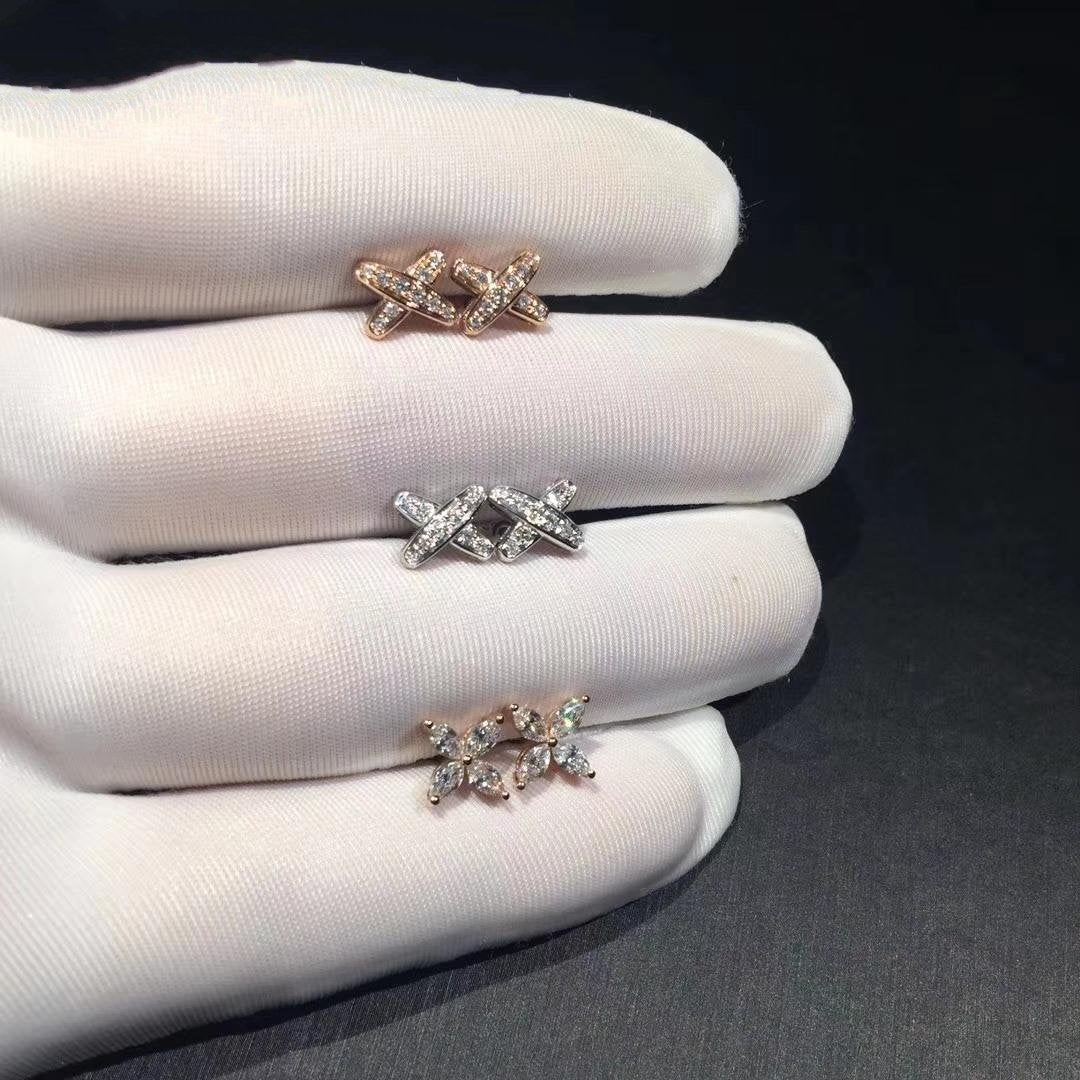 [Regal Gem]JEUX DE DIAMOND EARRINGS