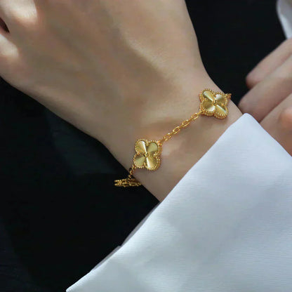 [Regal Gem] CLOVER 5 MOTIF LASER BRACELET COLLECTION