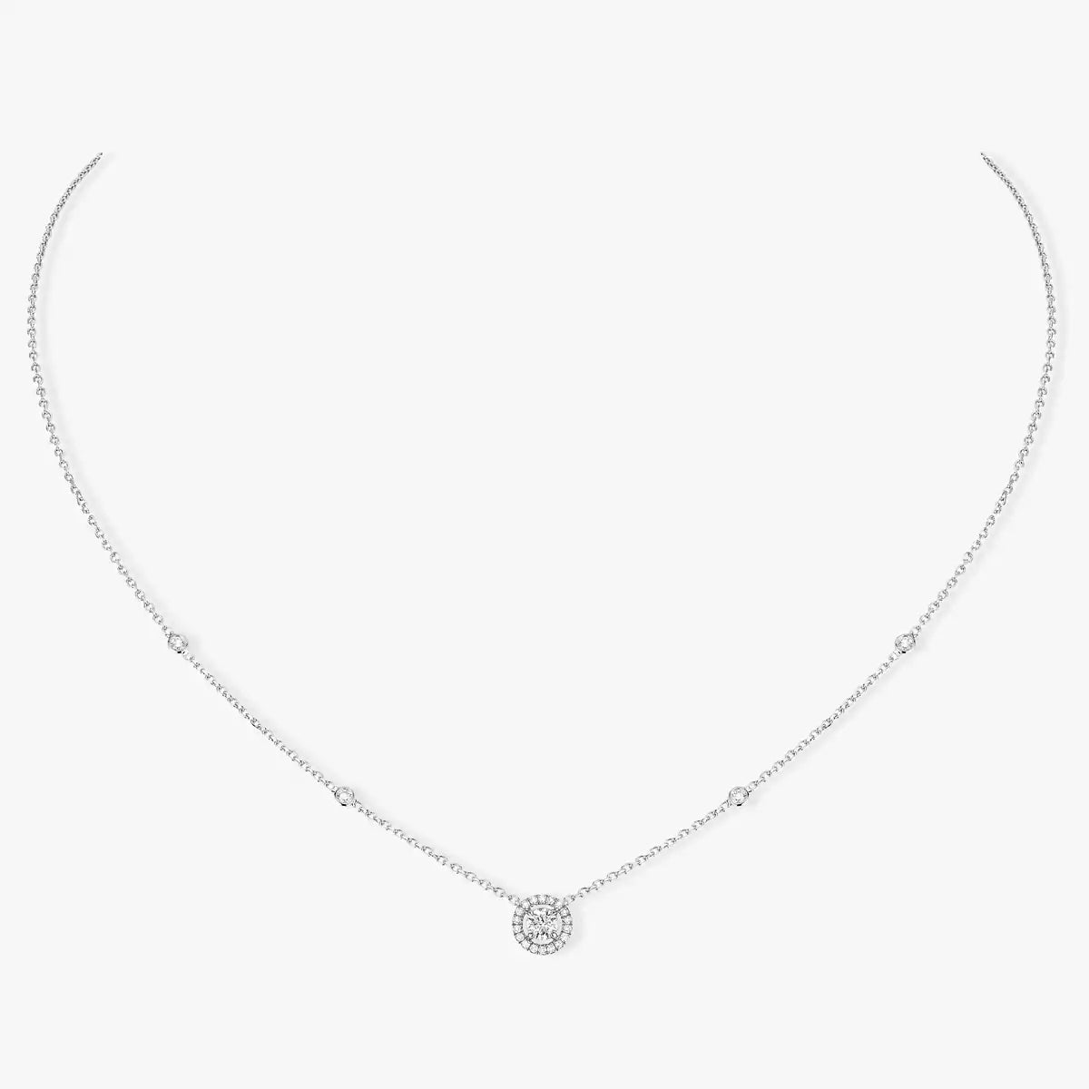 [Regal Gem]Diamond Necklace 0,20ct Brilliant Shape Joy
