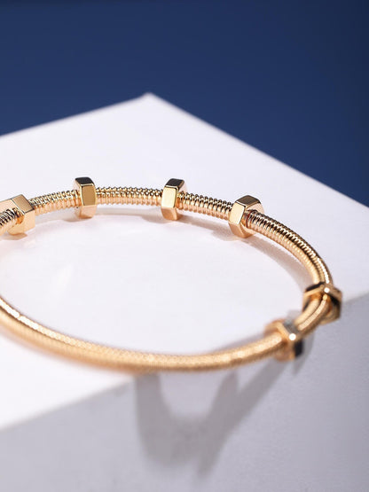 [Regal Gem jewelrys]CT THREADED BRACELET
